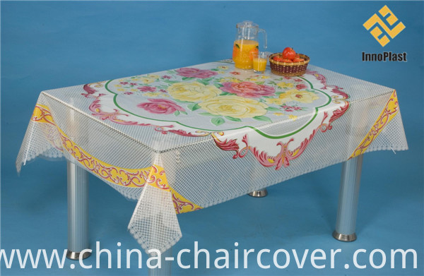 Independent Design Square Shape PVC Transparent Tablecloth